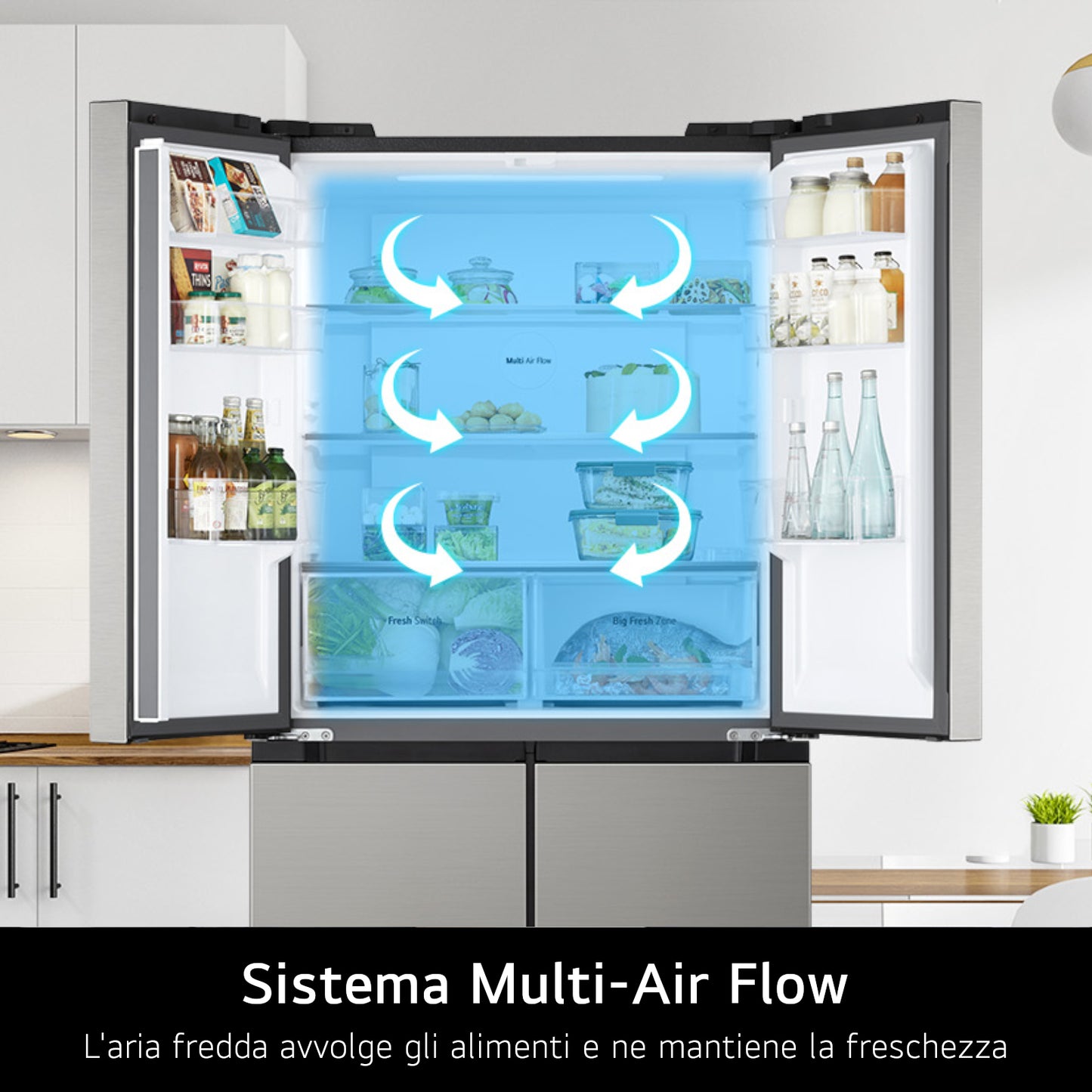 LG BIANCO GMM41MSBEM | FRIGORIFERI | FRIGORIFERI A 3PORTE/OLTRE | FRIGO 3P/OLTRE NO FROST | FRIGO 4P