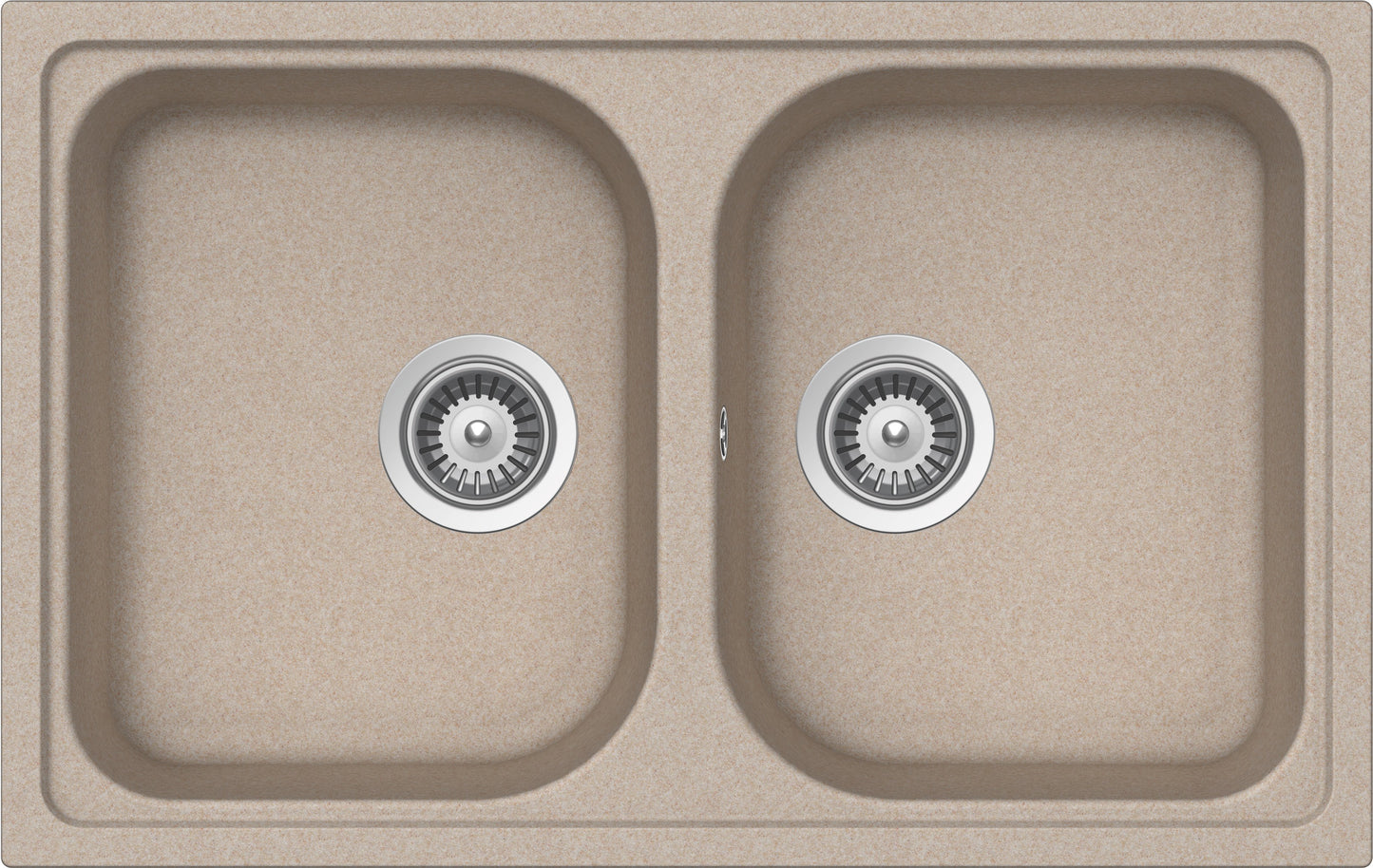 Schock LITN200SA58N | 2 VASCHE | Cristalite | 790x500 | AVENA | Base 80 | LAVELLI CRISTALITE