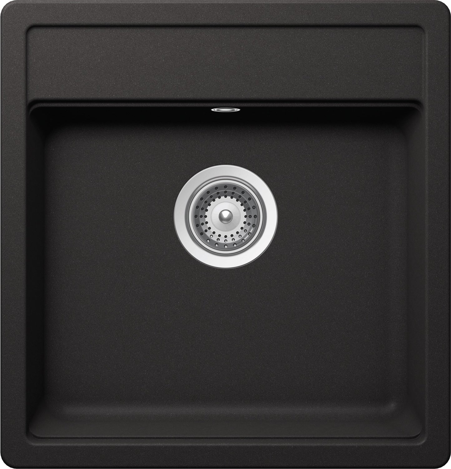Schock NEMN100S13 | 1 VASCA - BINARIO INTEGRATO PER ACCESSORI | Cristalite | 490x510 | NERO ASSOLUTO