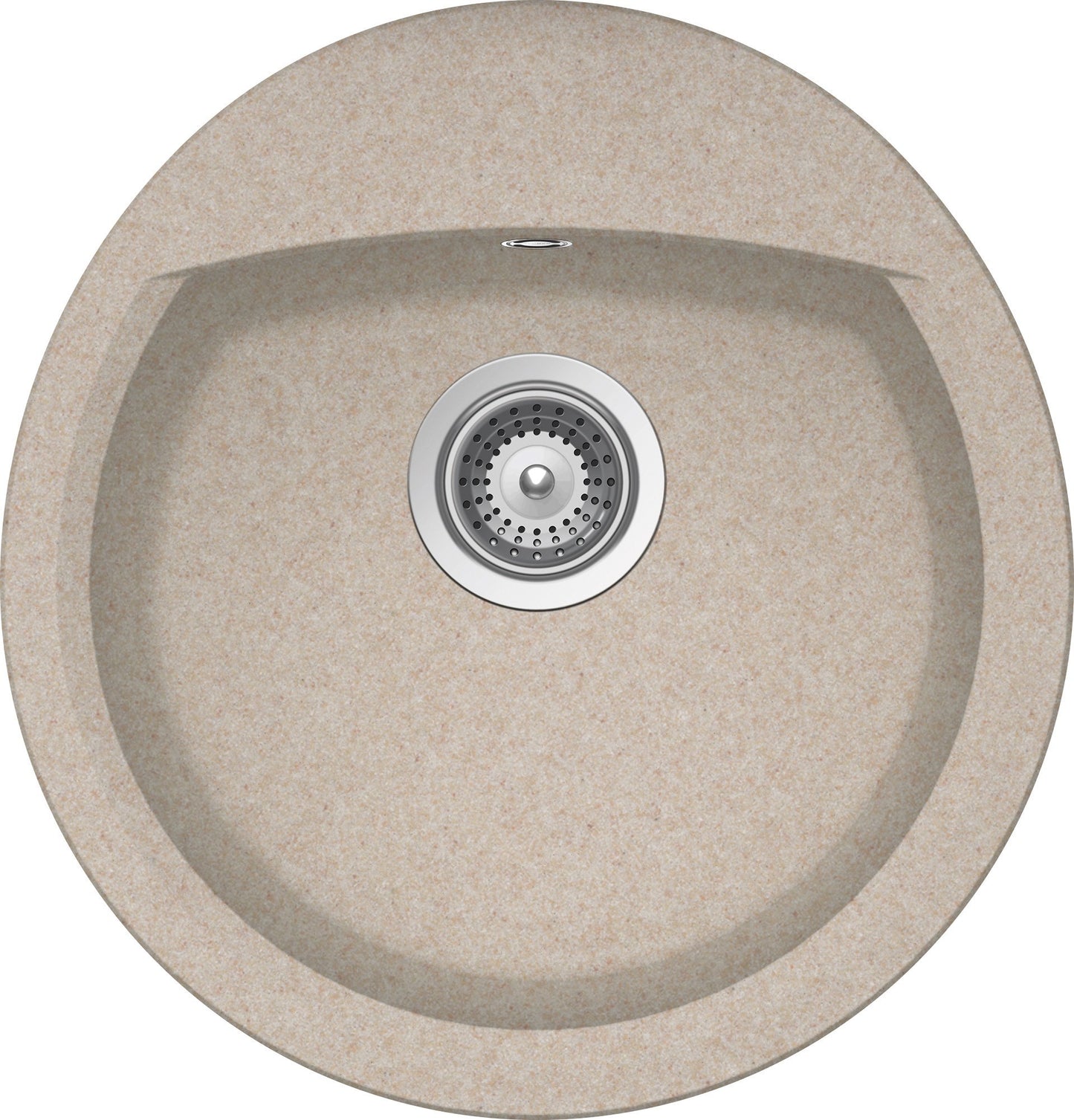 Schock NEMR100058 | 1 VASCA - OVALE - BANCO RUBINETTERIA | Cristalite | 490X470 | AVENA | Base 45 |