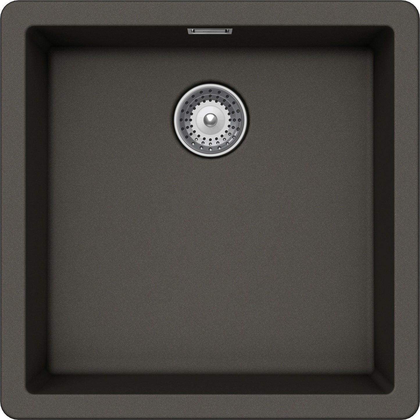 Schock BYKN100A43 | 1 VASCA | Cristalite | 456x456 | ASPHALT | Base 50 | VASCHE SOPRATOP - MISURE ES