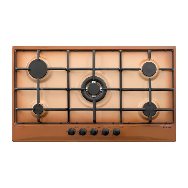 GLEM GAS GT955TF- | PIANI COTTURA A GAS | 90 | TERRA DI FRANCIA | 4 f.gas + 1 tripla corona da 3,8