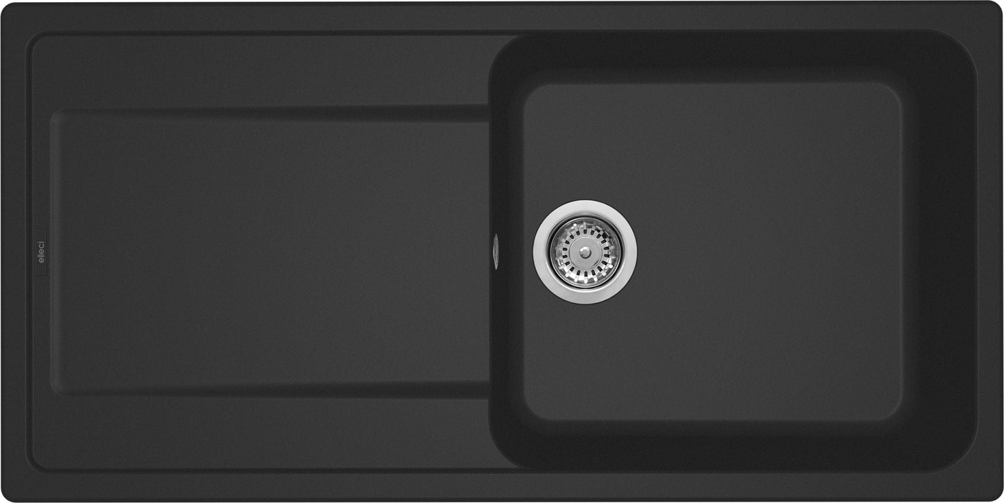 ELLECI Kitchen 2025 LG248040 | LAV. LIFE 480 100x50 1VG NERO 40