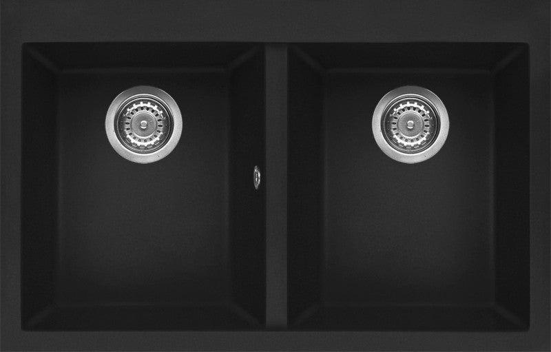 ELLECI Kitchen 2025 LGQ35040 | LAV. QUADRA 350 79x50 2V NERO 40