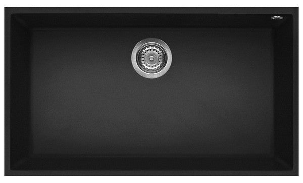ELLECI Kitchen 2025 LGQ13040BSO | LAV. QUADRA 130 76x44 1V NERO 40 SOTTOTOP