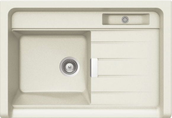 Schock LARM100089 | 1 VASCA SX + GOCCIOLATOIO - DA APPOGGIO - SALTARELLO E PUNTA A TAZZA DI SERIE |