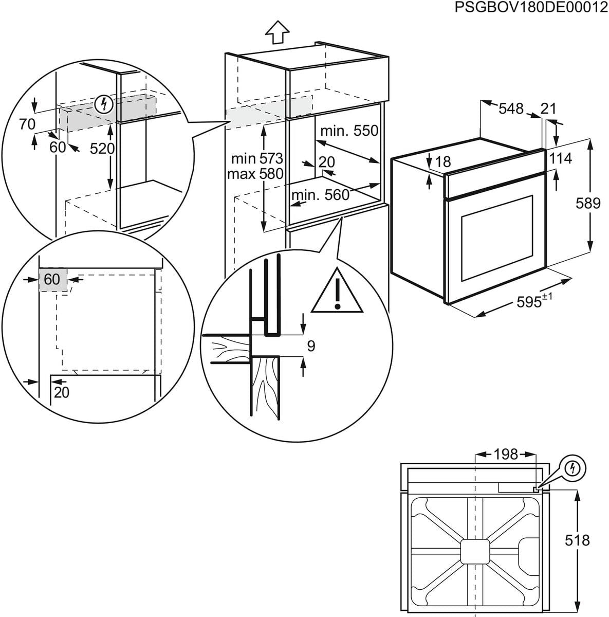 Electrolux BI KOCDH76X | Forno multifunzione combinato a vapore SteamCrisp; InfiSpace_: vano cot