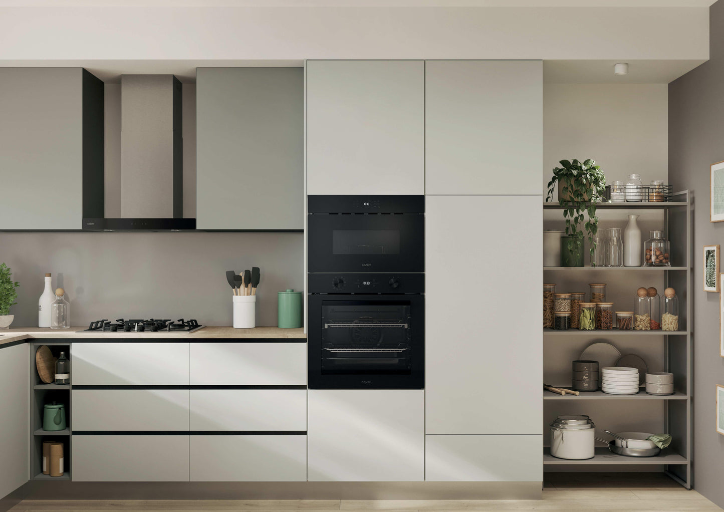 CANDY BI CA38SMBF7XS|38900838|micro nero, 24 lt, potenza 750 W, 9 fuznioni, apertura porte con cerni