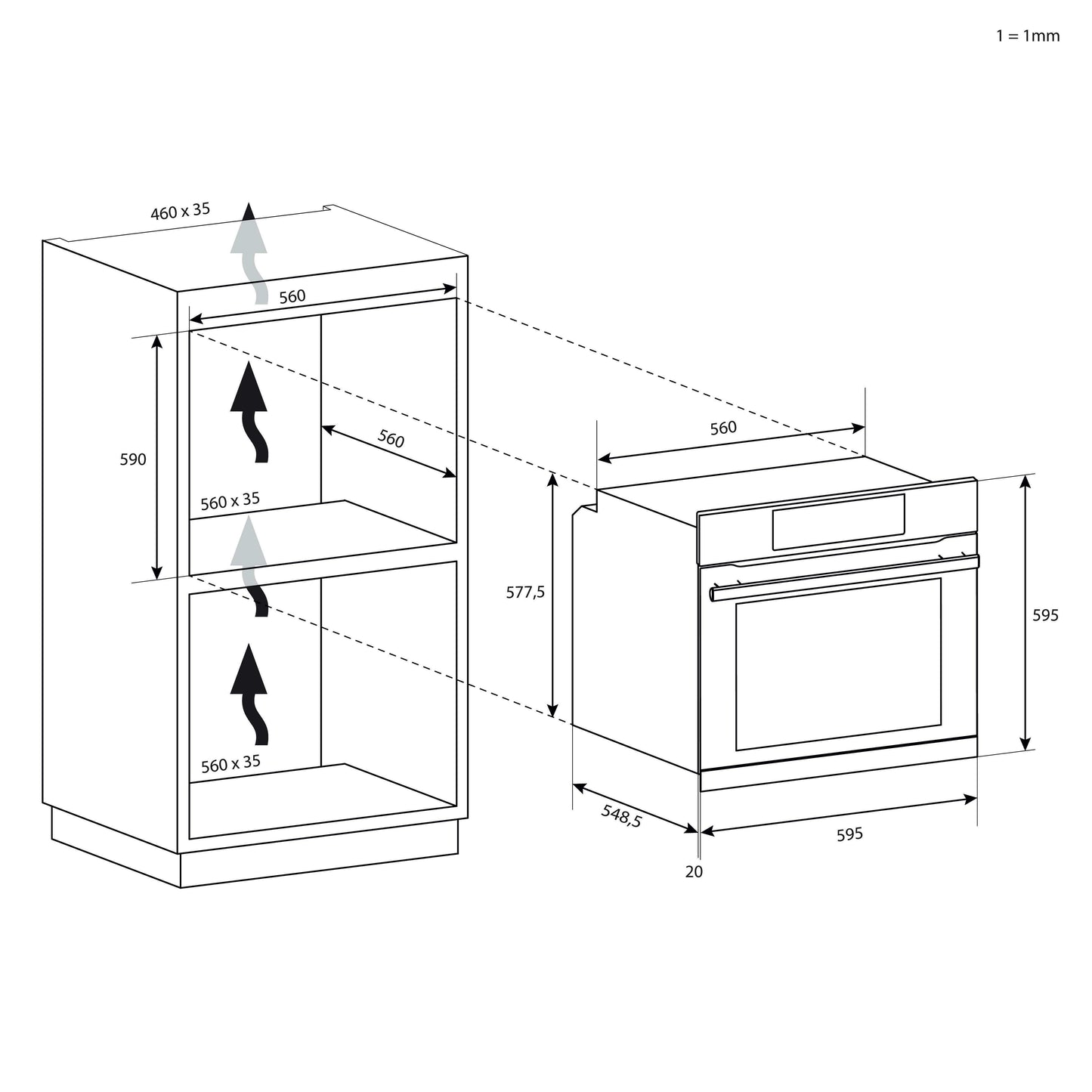CANDY INCASSO FCC604NAV | FORNI INCASSO | FORNO INC.ELETTRICO MULTIF. | FORNO INC.EL.MULTIF. 60-69CM