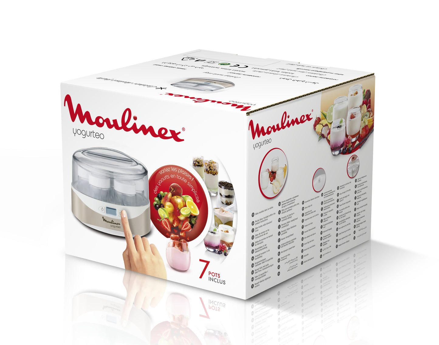 MOULINEX PED YG231E | CUCINA | PREPARAZIONE CIBI | YOGURTIERA | JOGURTIERA 7VAS.160ML C/DATAR.TIMER