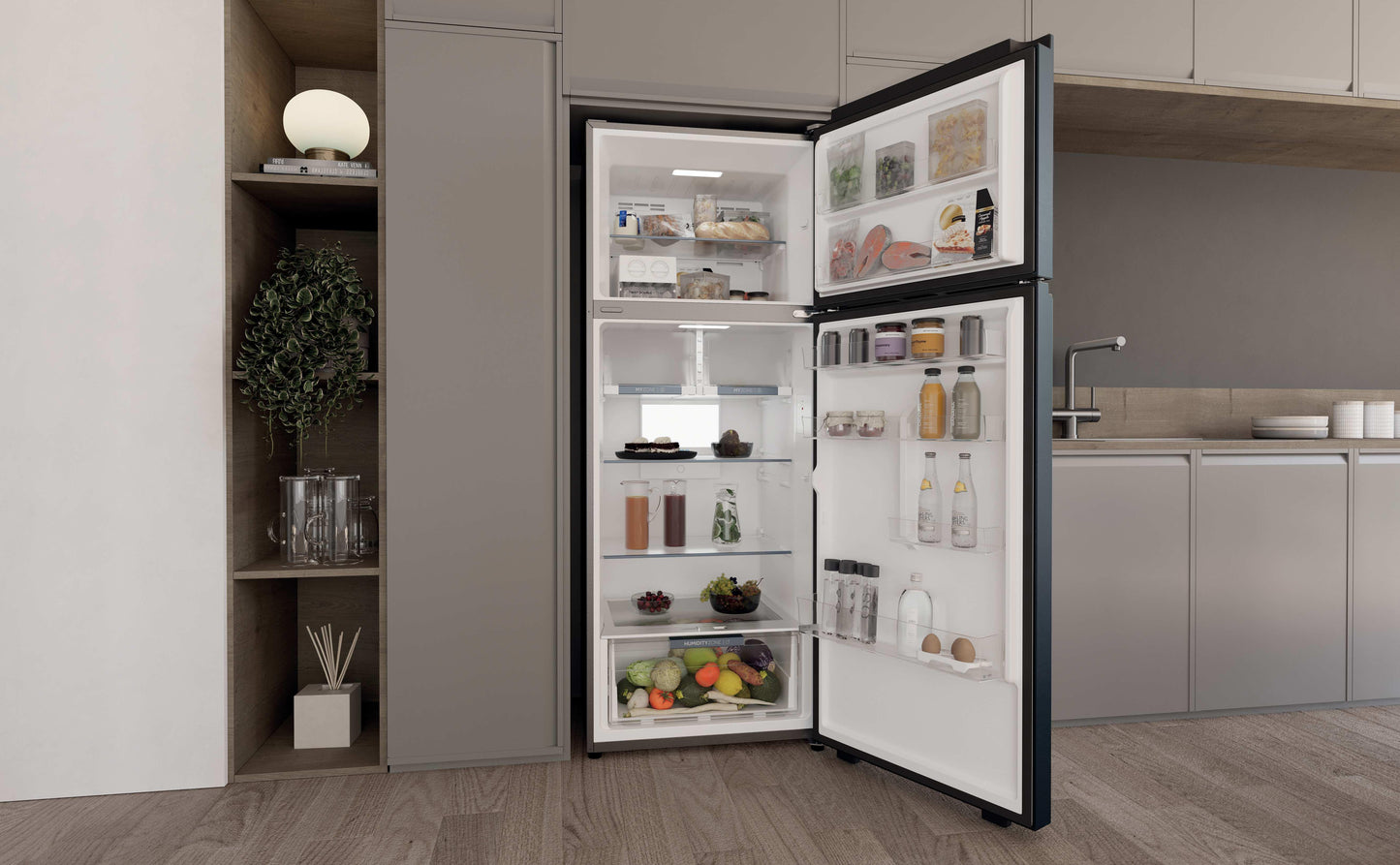 HAIER FS HPR5718DNMB | 34005955 | COOLING FS | TM 70 SERIE 5 | Top Mount | Refrigerator | Doppia Por