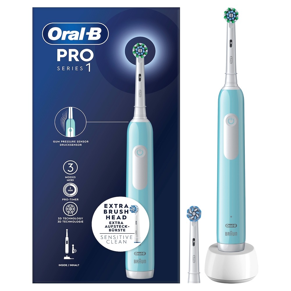 ORAL-B PED PRO1TURQUOISE | CURA PERSONA | ORAL CARE | SPAZZOLINI ELETTRICI | SPAZZ.ELETT.3D C/2 TEST
