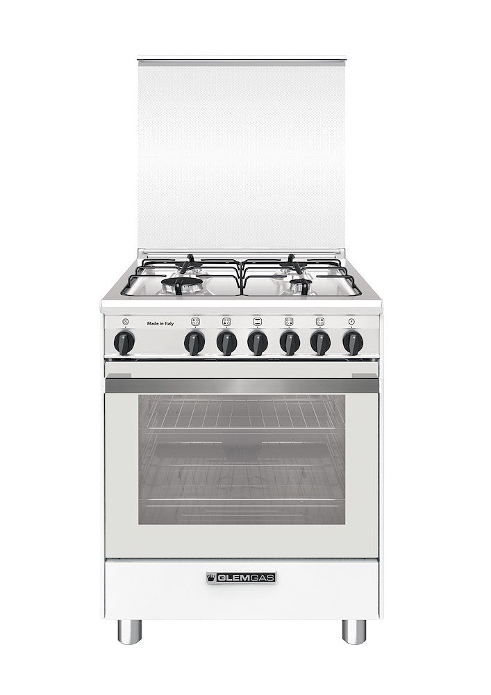 GLEM GAS BIANCO SA664VWH | CUCINE | CUCINE FORNO A GAS | CUCINA FORNO A GAS 60-69CM | CUCINA 60CM 4F