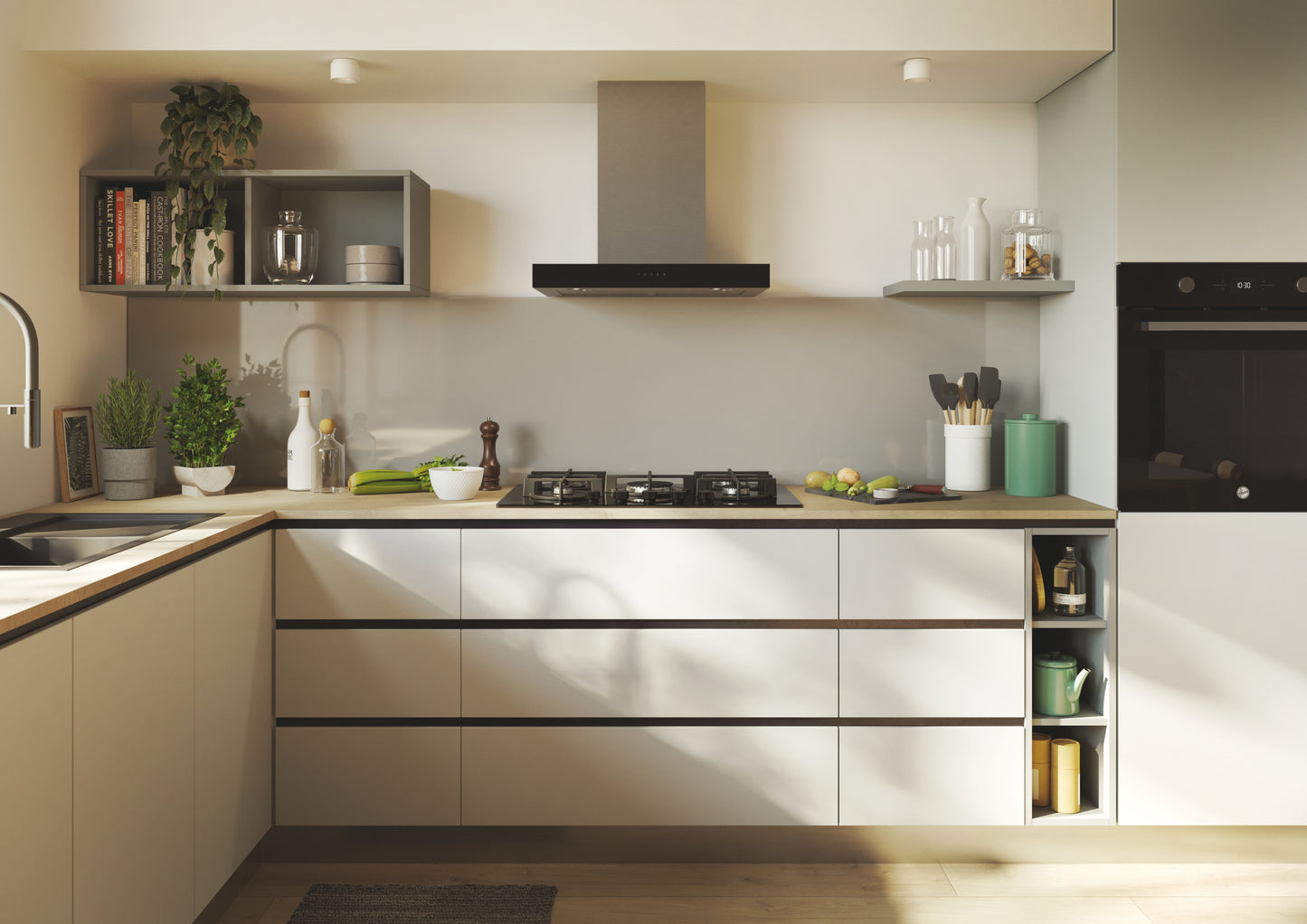 CANDY BI CVG74WTB|33803484|Piano Gas Vetro Nero; da 75 cm; 5 Fuochi; Bruciatore speciale al centro