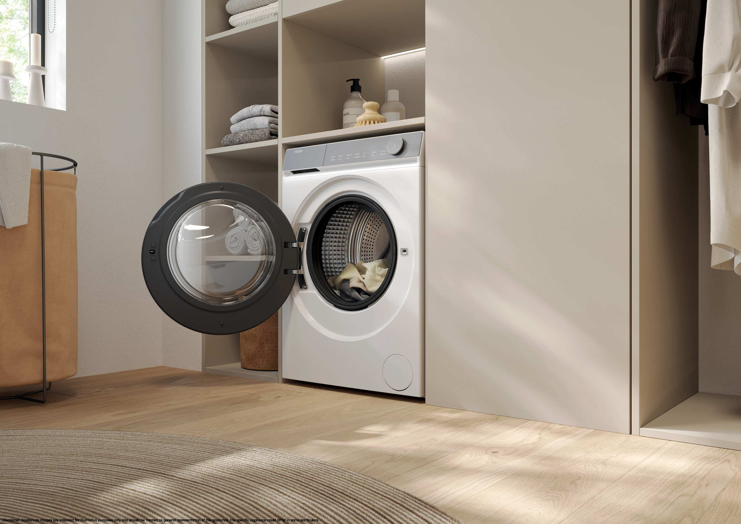 HAIER BIANCO HW90B14367TUIT | LAVATRICI | LAVATRICI PROFONDITA' RIDOTTA | LAV.SLIM FINO 48CM 8KG-OLT