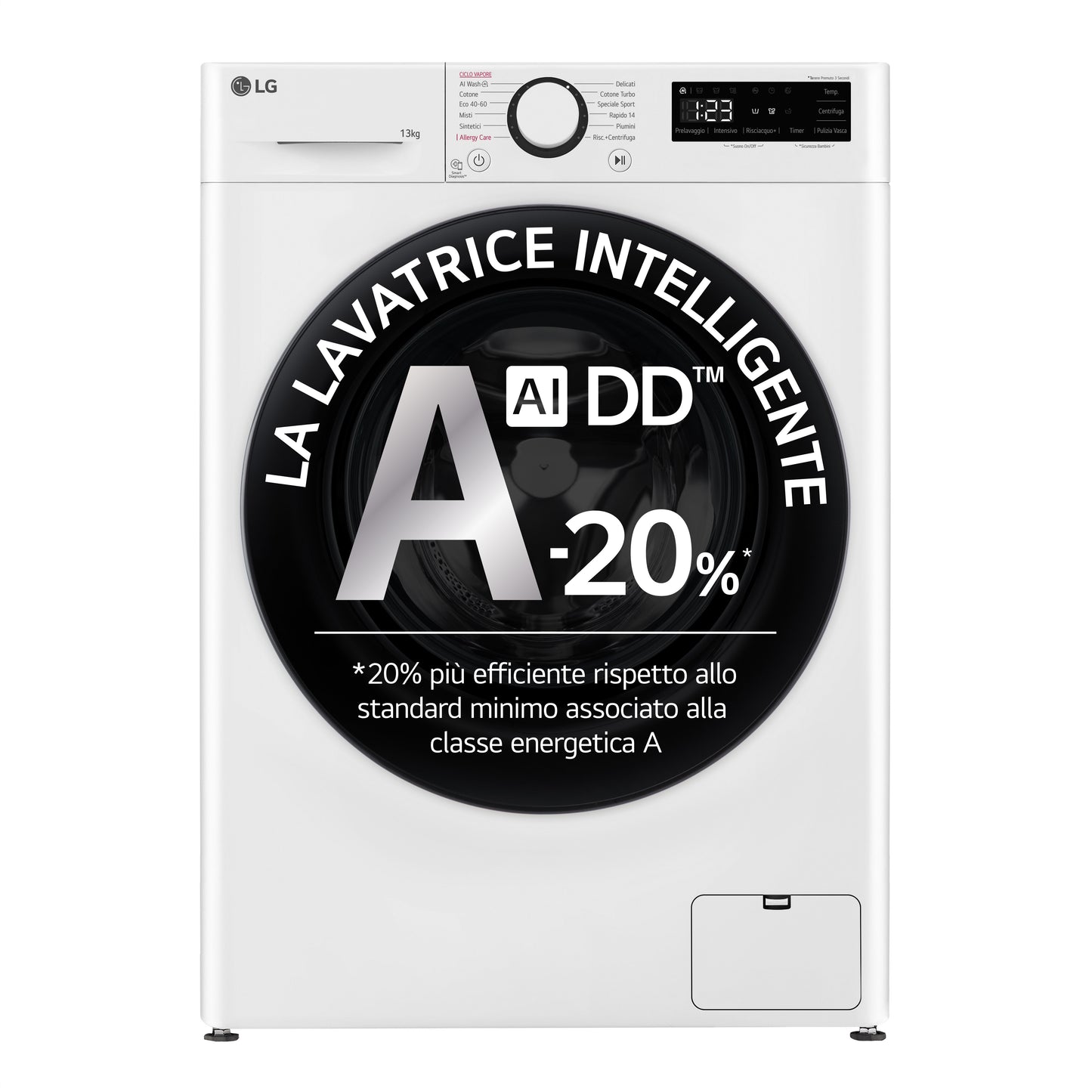 LG BIANCO F4R3013NSWB | LAVATRICI | LAVATRICI CARICO FRONTALE | LAV. C/FRONTALE 12KG-MORE | LAV.C/FR