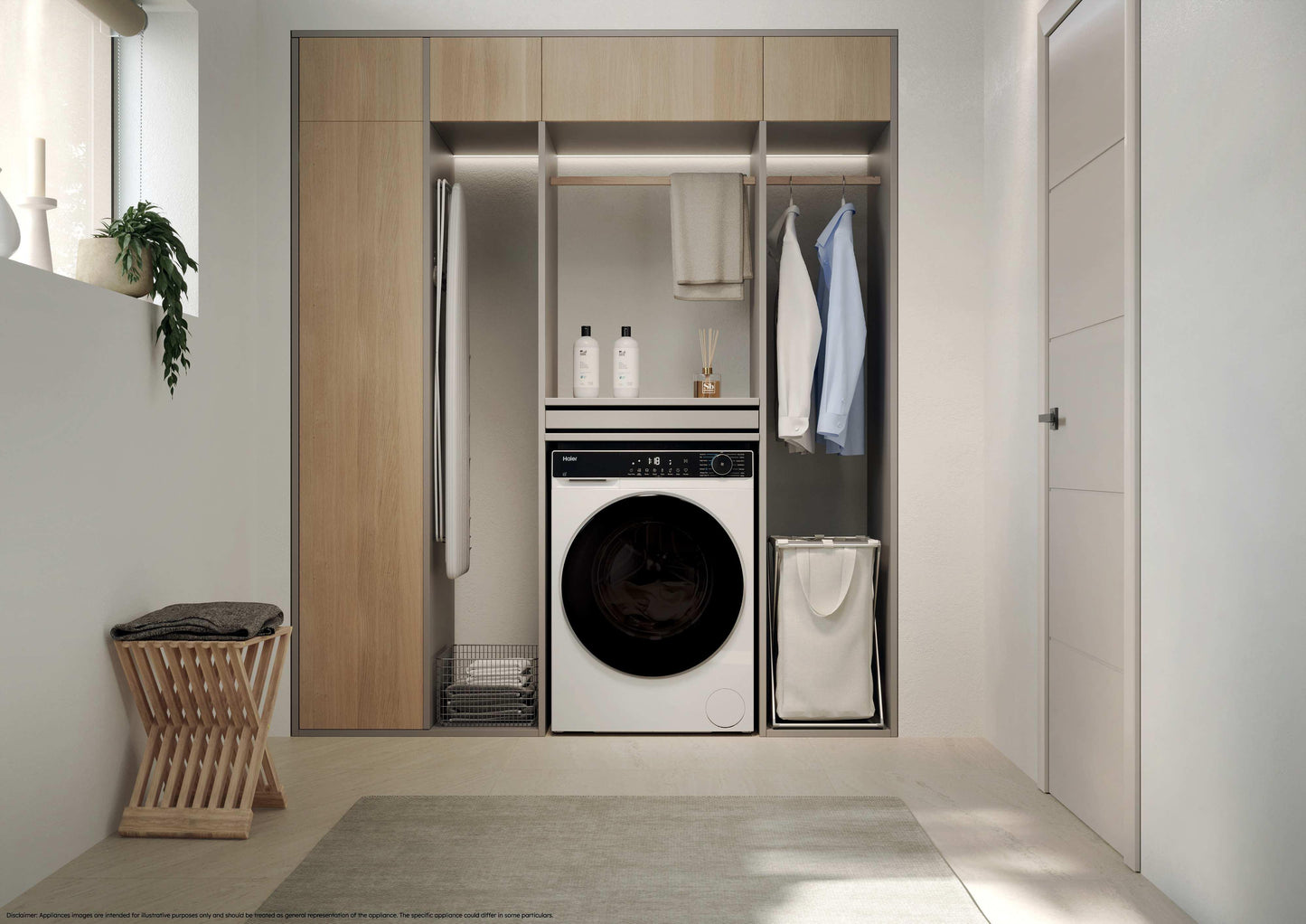 HAIER BIANCO HWD80BP14357TUIT | LAVASCIUGA | LAVASCIUGA STRETTA | LAVASCIUGA SLIM FINO A 48 CM | LAV