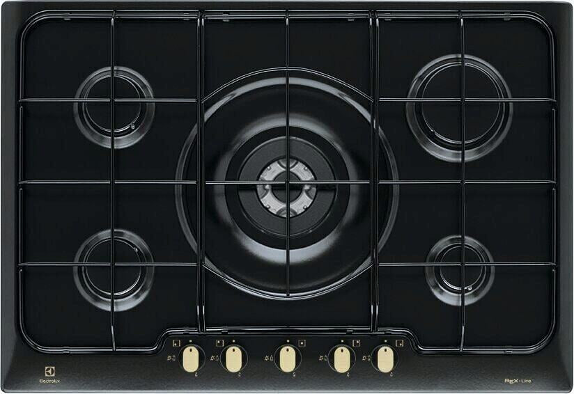 Electrolux BI   PN750RUV   | 75 cm Rustico Soft - 5 fuochi gas - Bruciatori Fiamma Pura - 1 bruciato