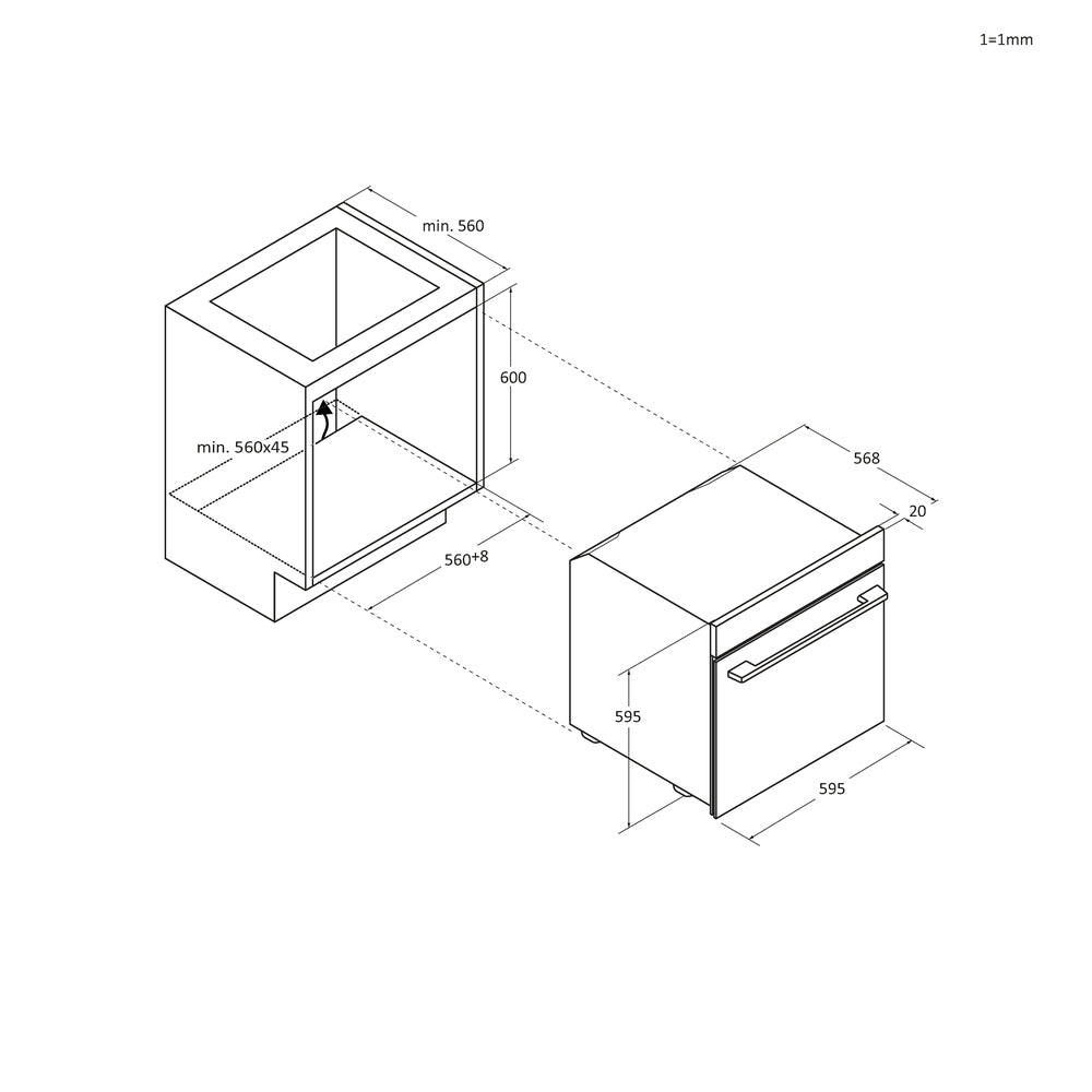HOOVER BI  HO6M5G3YTB | 33703882 | New Collection 5 MATT | Forno Collection 5 Matt con Interfaccia F