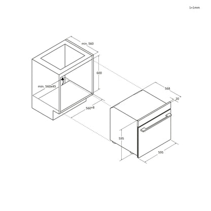 HOOVER BI  HO6M5G3YTB | 33703882 | New Collection 5 MATT | Forno Collection 5 Matt con Interfaccia F