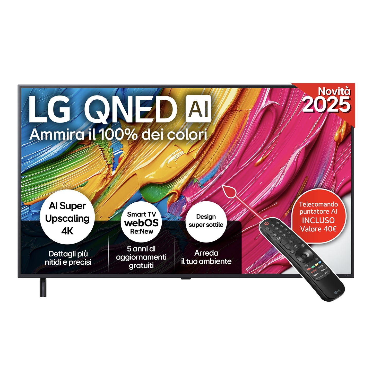 LG ELETTRONICA 55QNED80A6A | TV | TV LED | TV LED 50"-55" | TV LED QNED 55"UHD 4K DVBT2/S2 SMART WEB