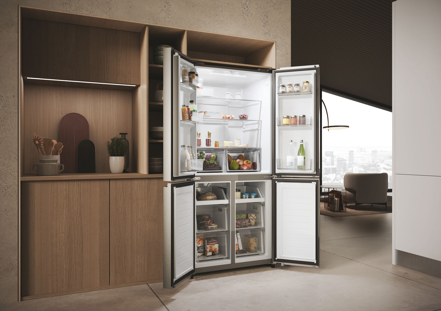 HAIER FS HCR3818ENMM | 34005265 | COOLING FS | CUBE 83 SERIE 3 | Multidoor | Refrigerator | Multidoo
