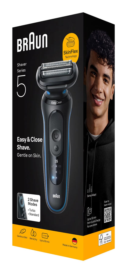 BRAUN PED 52B1000S | CURA PERSONA | RASATURA | RASOIO ELETTRICO | RASOIO RIC. 3LAME W&D LED AUT.50MI