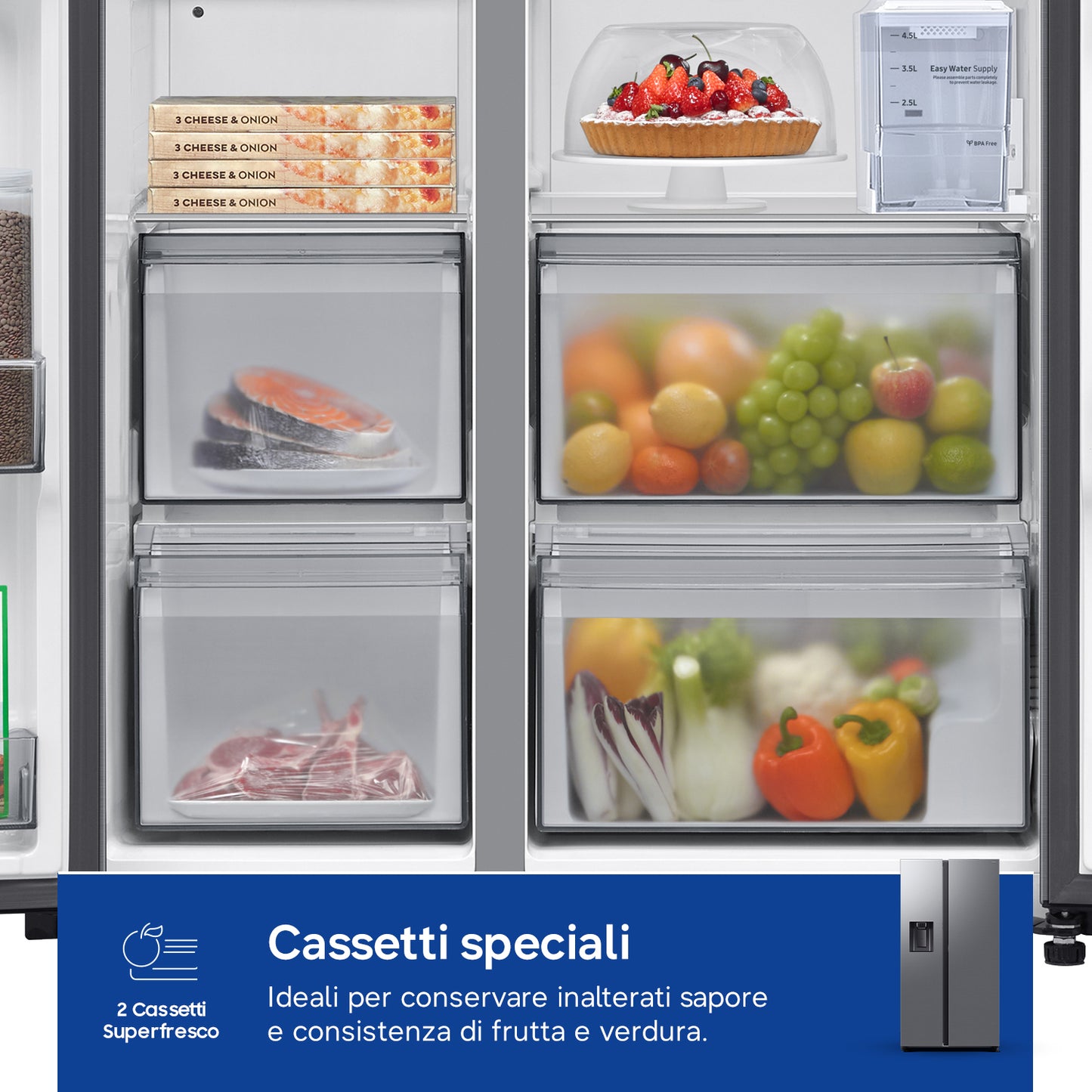 SAMSUNG BIANCO RS80F67KCTEF | FRIGORIFERI | SIDE BY SIDE | SIDE BY SIDE NO FROST | SBS 635LT CE.C NO