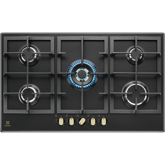 Electrolux BI   KGS9536RN   | 90 cm Slim 2.0 Profilo 8 mm - WOK- 5 fuochi gas - bruciatori ad alta e