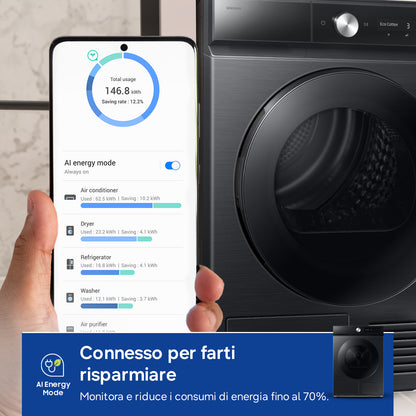 SAMSUNG BIANCO DV90DB7845GBU3 | ASCIUGATRICI | ASCIUGATRICI POMPA DI CALORE | ASCIUG. POMPA DI CALOR