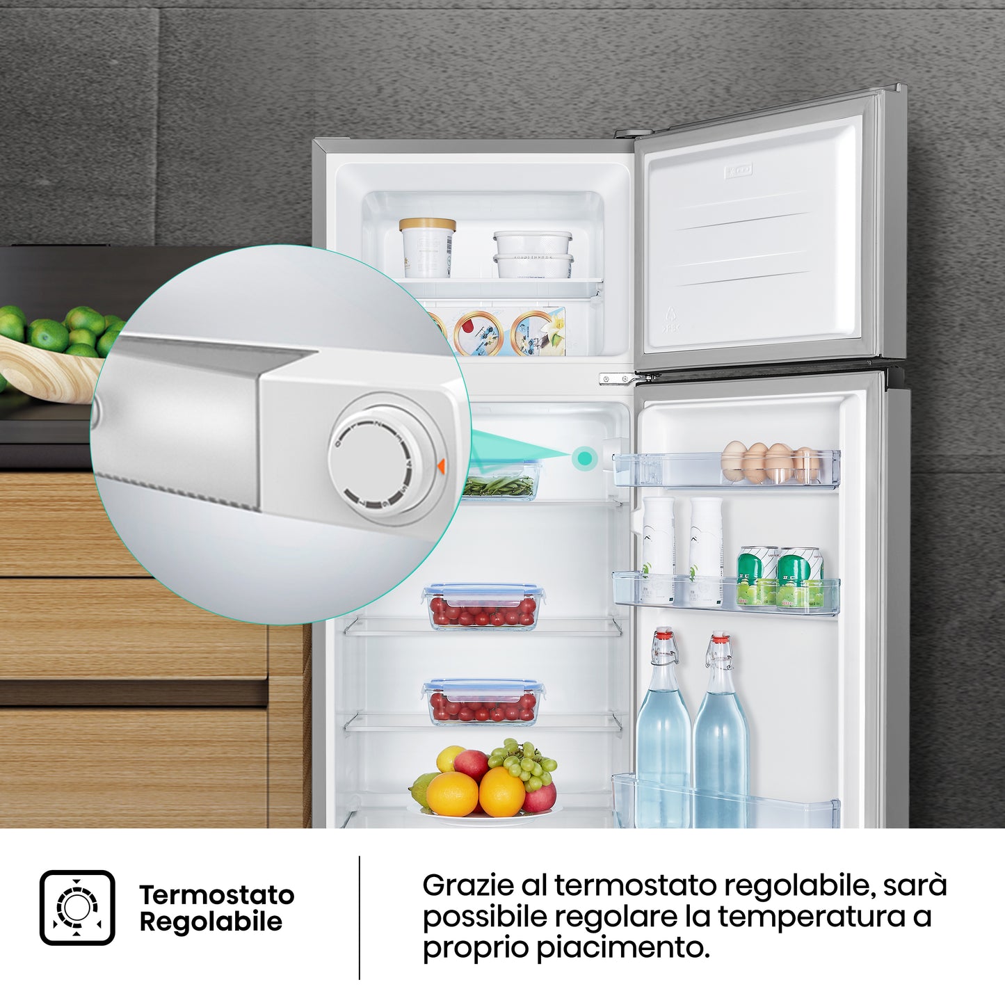 HISENSE BIANCO RT267D4ADE | FRIGORIFERI | FRIGORIFERI A 2PORTE | FRIGO 2P STATICO | FRIGO 2P. 206LT