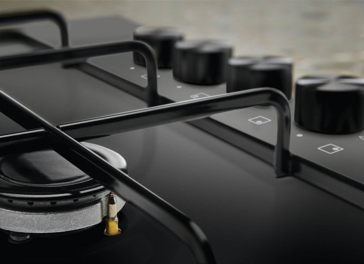 Electrolux BI   KGS6404B   | 60 cm - Slim - Comandi Laterali - 4 fuochi gas - Bruciatori Fiamma Pura