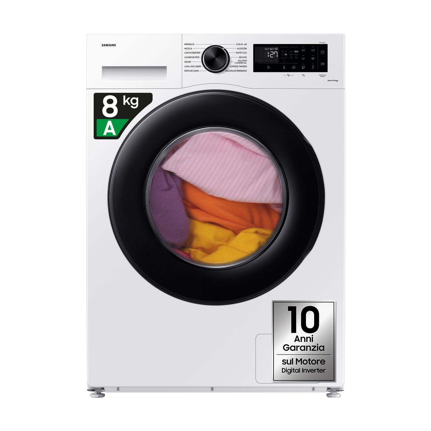 SAMSUNG BIANCO WW80CGC04DAEET | LAVATRICI | LAVATRICI CARICO FRONTALE | LAV. C/FRONTALE 8-8,99KG | L