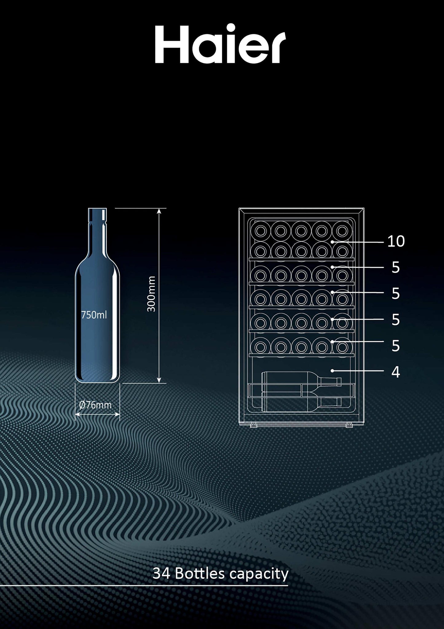 HAIER FS HWS34GGH1 | 34005567 | COOLING FS | WINEBANK 50 SERIE 3 | Wine Cellar | Refrigerator | Wine