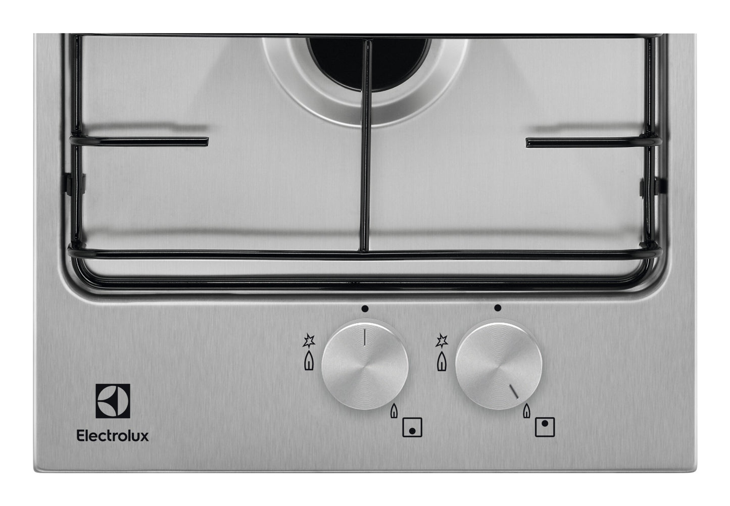 Electrolux BI   EGG3222N   | 30 cm Quadro - 2 fuochi gas - Bruciatore Fiamma Pura - Griglia speciale