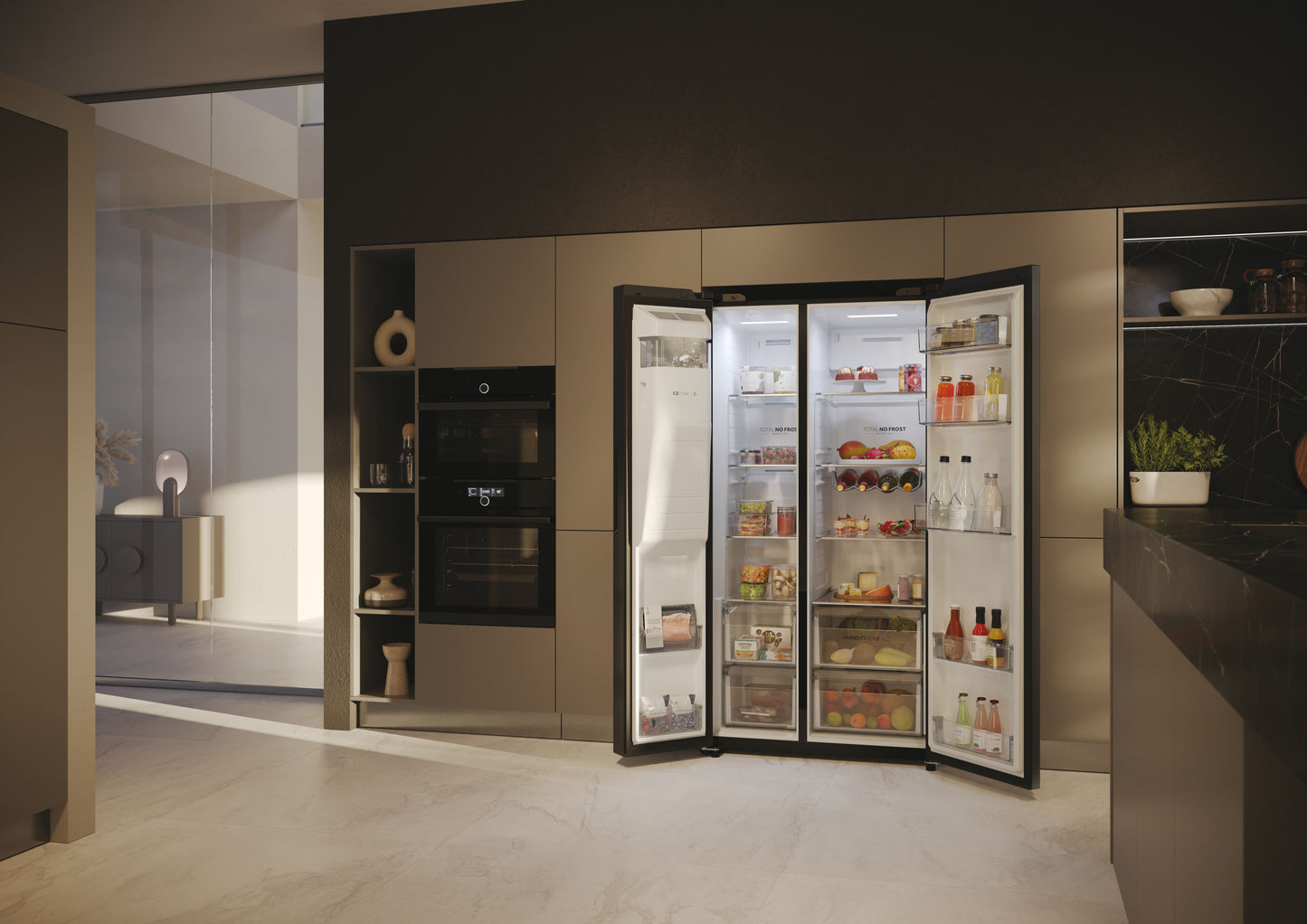 HAIER FS HSW59F18EIPT | 34005274 | COOLING FS | SBS 90 SERIE 5 | SxS | Refrigerator | SxS 180x90cm,