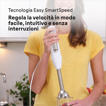 BRAUN PED MQ7035IWH | CUCINA | PREPARAZIONE CIBI | FRULLATORE A IMMERSIONE | MINIPIMER 1000W 0.6LT M