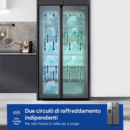 SAMSUNG BIANCO RS90F65EDTEF | FRIGORIFERI | SIDE BY SIDE | SIDE BY SIDE NO FROST | SBS 614LT CE.D NO
