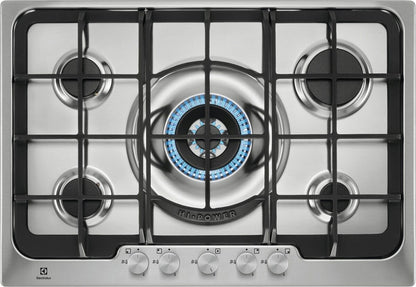 Electrolux BI   PX750UOV   | 75 cm Soft - 5 fuochi gas - Bruciatori Fiamma Pura - 1 bruciatore Wok -