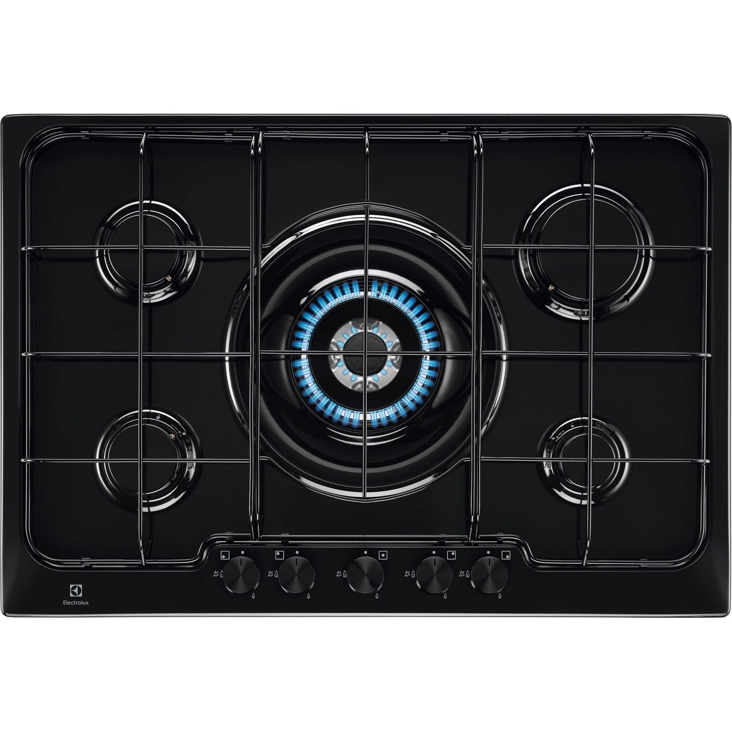 Electrolux BI   PN750UV   | 75 cm Soft - 5 fuochi gas - Bruciatori Fiamma Pura - 1 bruciatore Wok -