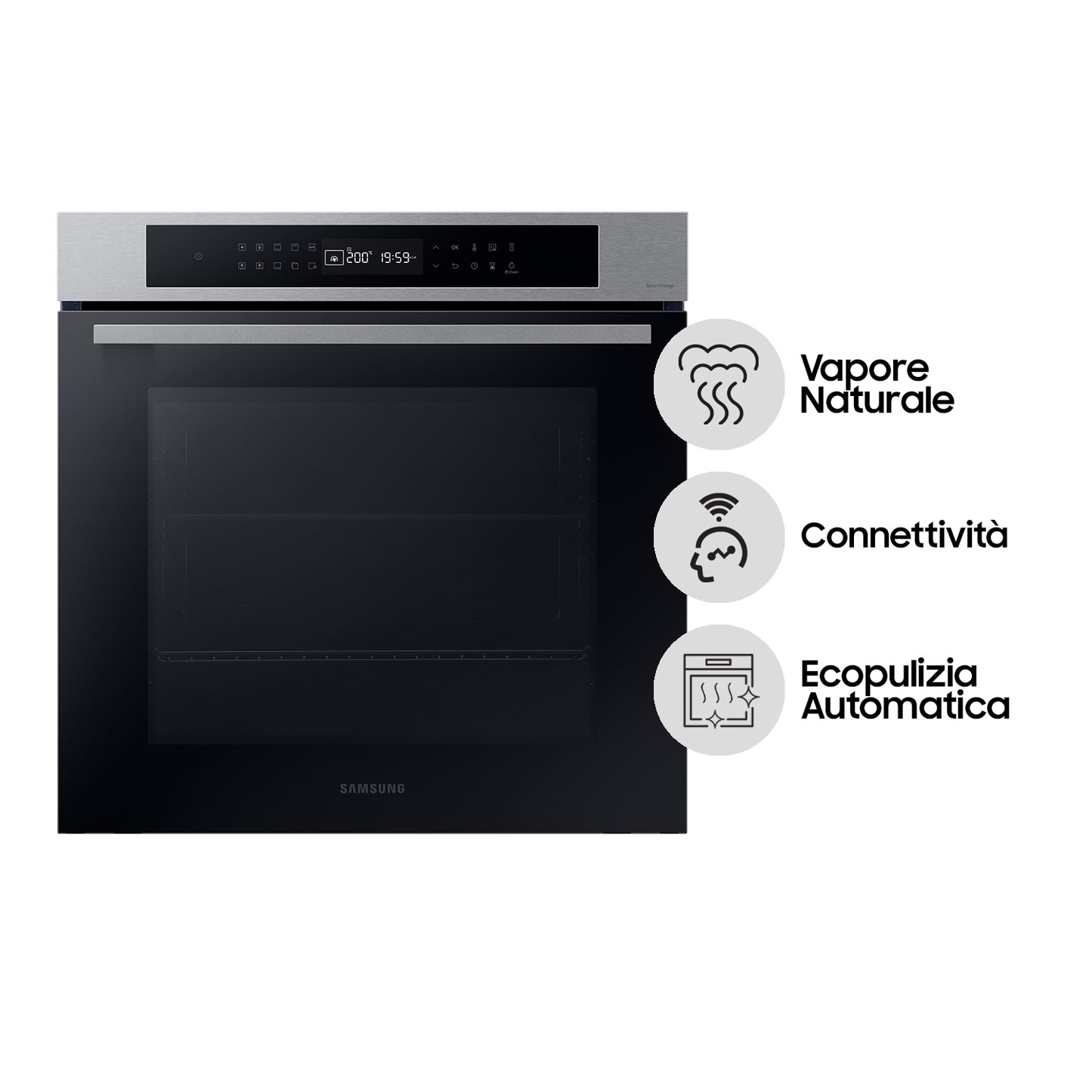 SAMSUNG PROMO NEW NV7B4040VBS/U5 | FORNO MULTIFUNZIONE SAMSUNG SERIE 4 76L, VENTOLA SINGOLA, VAPORE