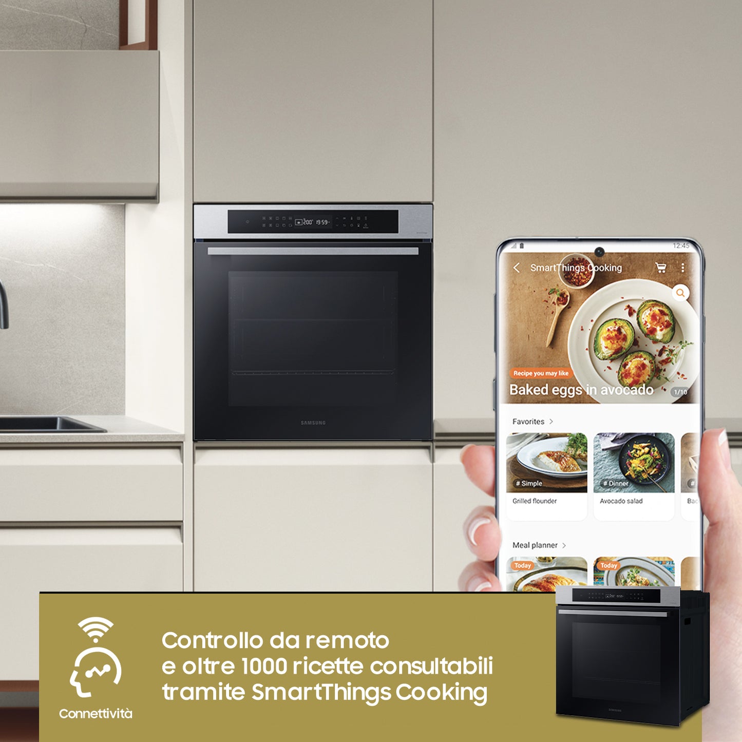 SAMSUNG PROMO NEW NV7B4040VBS/U5 | FORNO MULTIFUNZIONE SAMSUNG SERIE 4 76L, VENTOLA SINGOLA, VAPORE