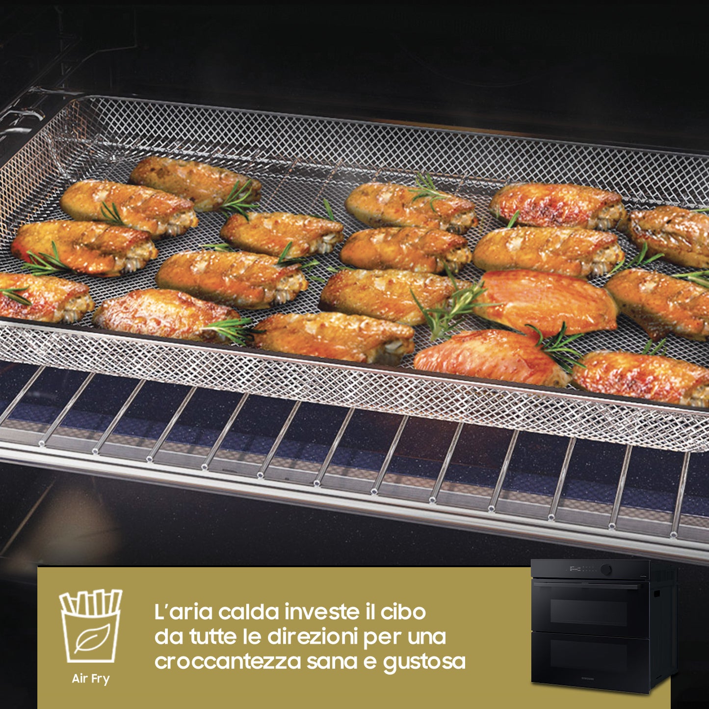 SAMSUNG SELECTION NV7B5760WBK/U5 | Forno a Vapore Samsung Dual Cook Flex_ Steam Serie 5 76L, Dual Co