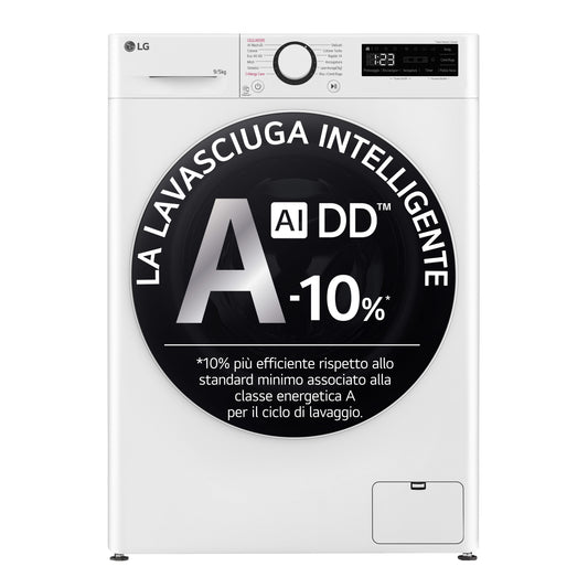 LG BIANCO D2R5S09TSWW | LAVASCIUGA | LAVASCIUGA STRETTA | LAVASCIUGA SLIM FINO A 48 CM | LAVASC.C/F