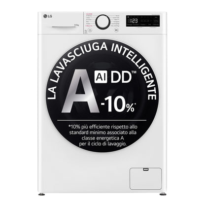 LG BIANCO D2R5S09TSWW | LAVASCIUGA | LAVASCIUGA STRETTA | LAVASCIUGA SLIM FINO A 48 CM | LAVASC.C/F