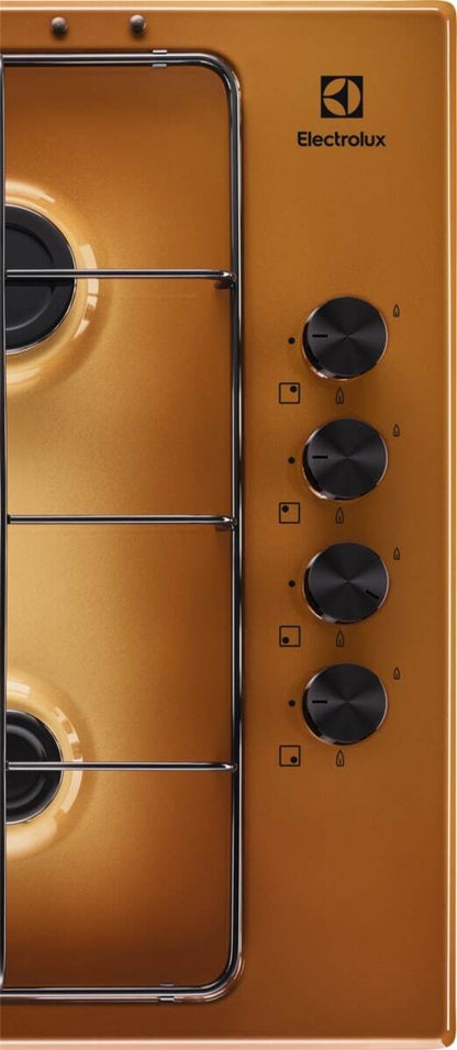 Electrolux BI   KGS6404T   | 60 cm - Slim - Comandi Laterali - 4 fuochi gas - Bruciatori Fiamma Pura