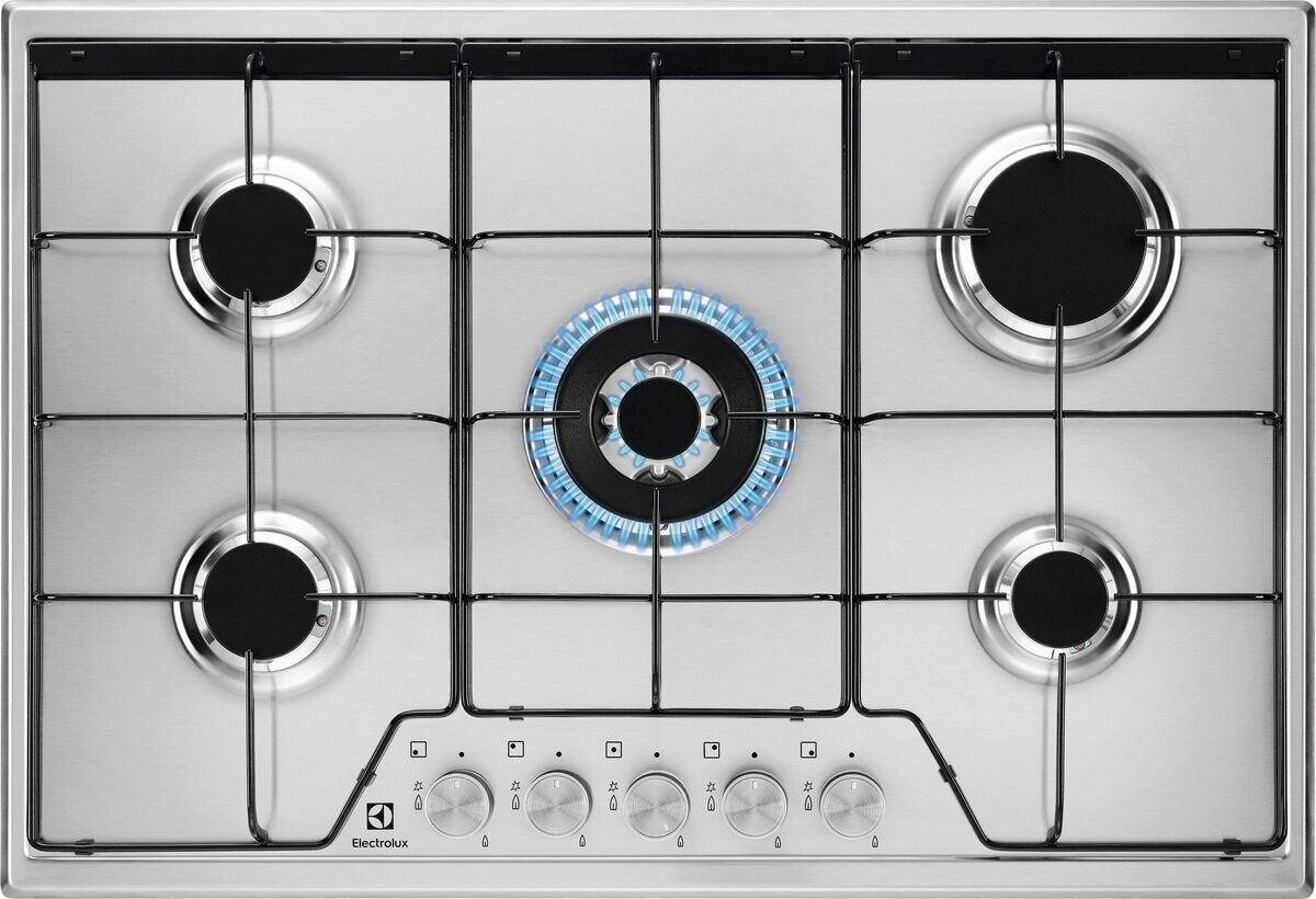 Electrolux BI   KGS7534SX   | 75 cm New Linea Slim Profilo 8 mm - 5 fuochi gas - Bruciatori ad alta