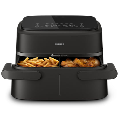 PHILIPS PED NA150 | CUCINA | COTTURA CIBI | FRIGGITRICI | FRIGGITRICE AD ARIA 2450W 2ZONE 3.55+3.55L
