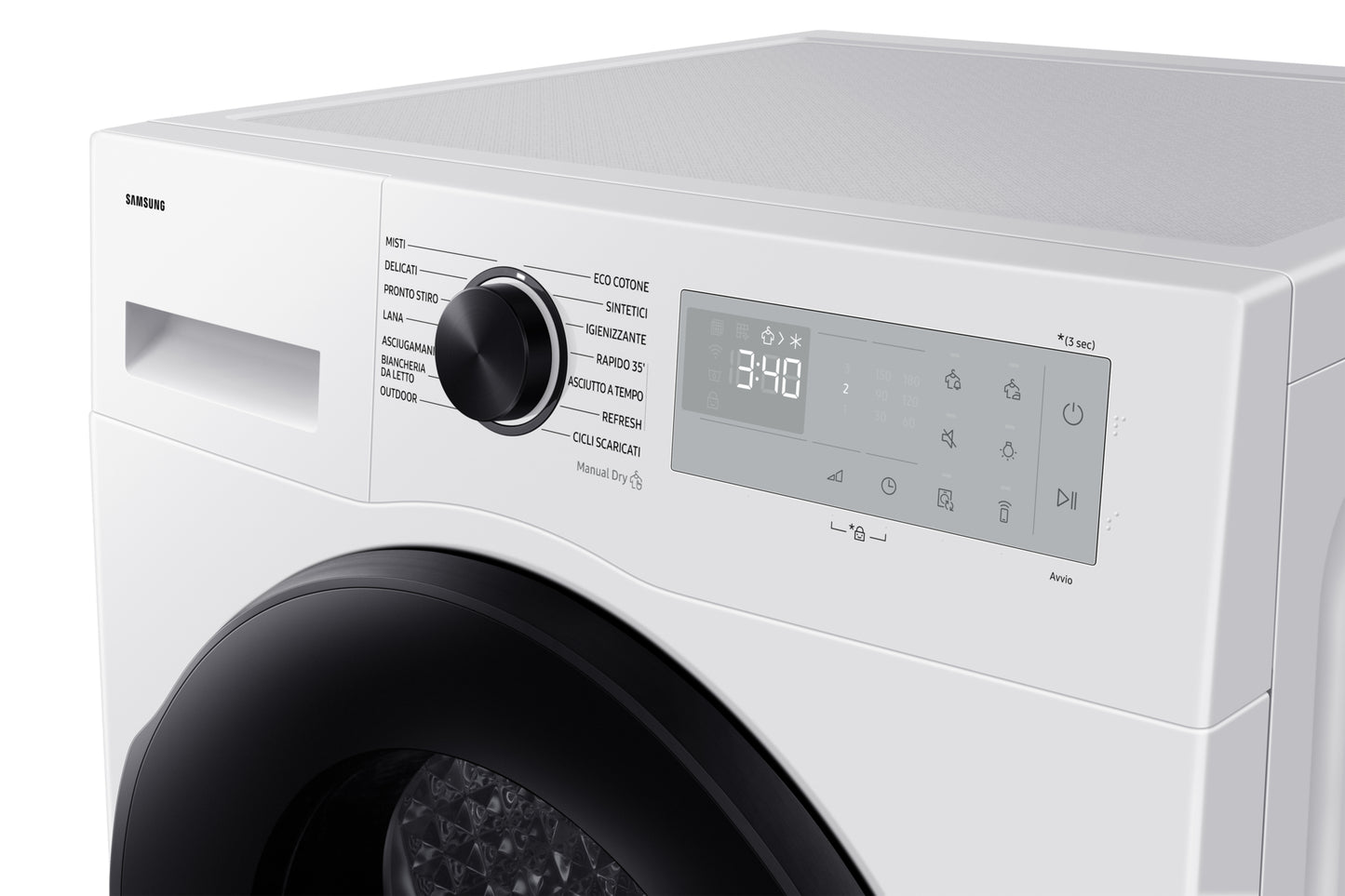 SAMSUNG BIANCO DV90DG52A0AHET | ASCIUGATRICI | ASCIUGATRICI POMPA DI CALORE | ASCIUG. POMPA DI CALOR