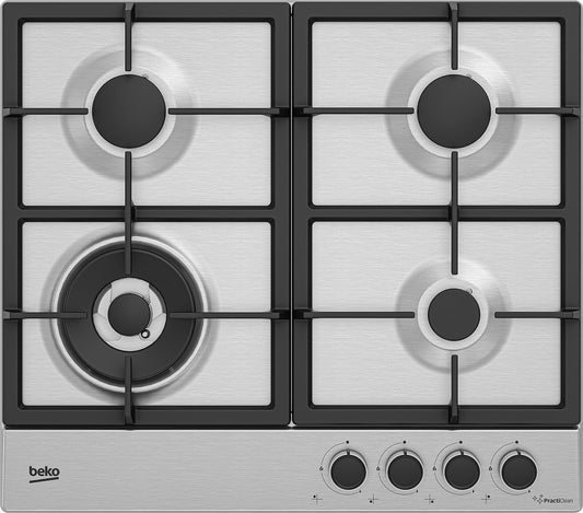 BEKO INCASSO HIAW64225SXE | PIANI COTTURA INCASSO | PIANI COTTURA GAS | PIANI COTTURA GAS 31-60CM |
